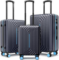 Luggage Sets 3 Piece Hardside Suitcase by SunnyTour