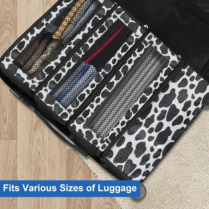 Suitcase Organizer, Travel Luggage Organizer Portable Hanging Travel Shelves - Image 2