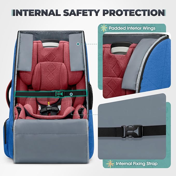 RAINSMORE Padded Car Seat Travel Bag - Image 3