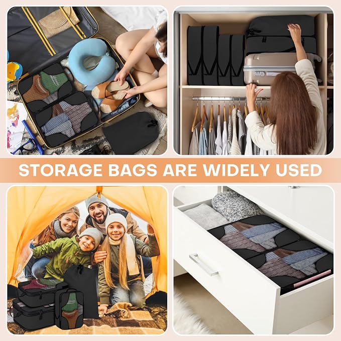 6 Set Compression Packing Cubes Bags - Image 7