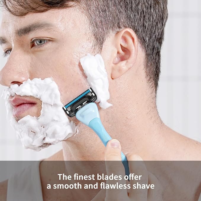DORCO with Earth Razor with Pace 4 Pro Cartridges • Handle Made from Post - Image 3