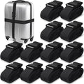 Eccliy 12 Pack Luggage Straps Suitcase Belts Wide Adjustable Packing Straps by Eccliy