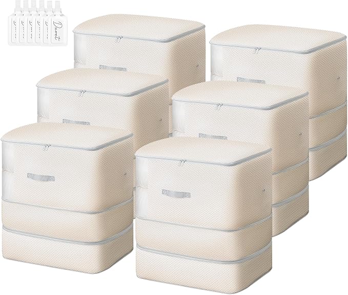 Comforter Storage Bag - 130L Large Capacity Blanket Storage Bags 3-Layer Ultra by EasortmPackingCubes