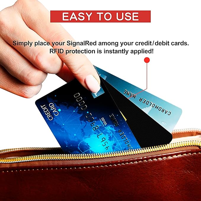 SaiTech IT 5 Pack RFID Blocking Card, One Card Protects Entire Wallet Purse - Image 7