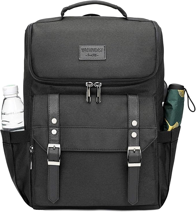 YALUNDISI Vintage Backpack Travel Laptop Backpack - Image 2