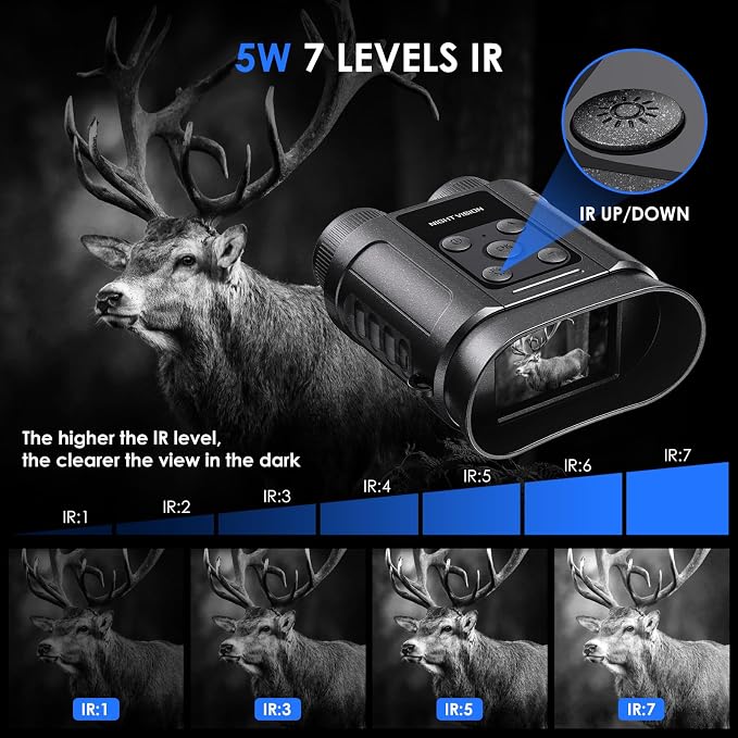 Night Vision Goggles, Compact Night Vision Binoculars, 32GB Card Included - Image 3