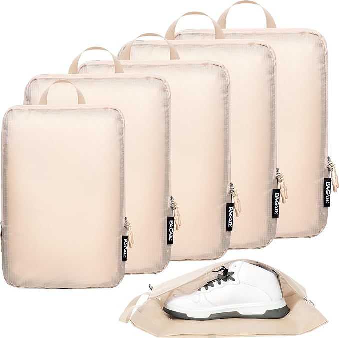 BAGAIL 6 Set Ultralight Compression Packing Cubes Packing Organizer by BAGAIL