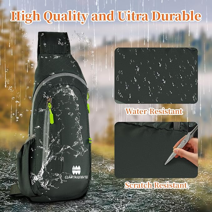Small Sling Backpack, Lightweight Crossbody Backpack, Foldable Cross Body Bag - Image 6