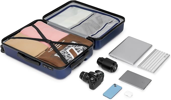 KYME Suitcase Hardshell With Double Spinner Wheels, PC+ABS TSA Lock Travel - Image 6