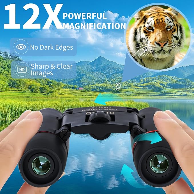 30x60 Binoculars for Adults and Kids, BAK4 Prism Waterproof Lightweight - Image 3