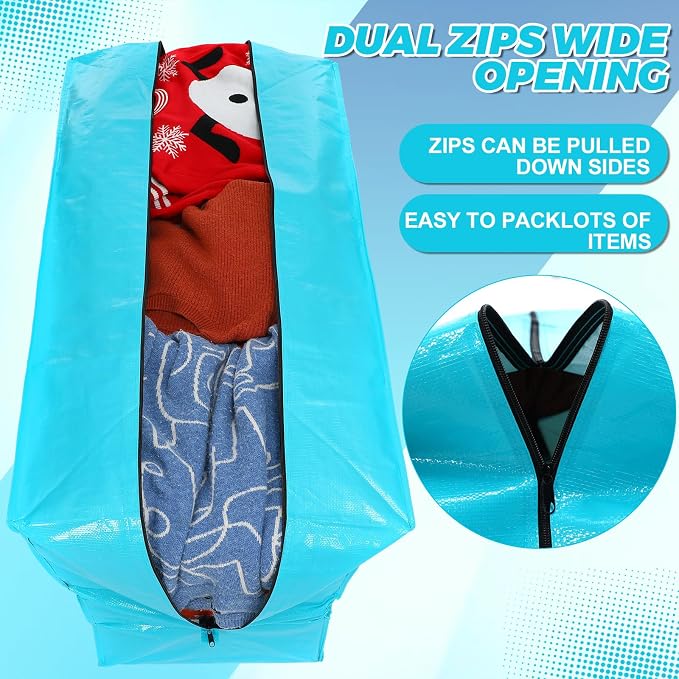 4 Pcs 66 Gallon Large Moving Bags - Image 5