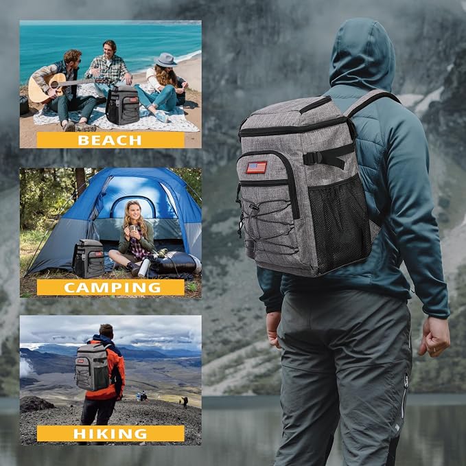 Tactical Backpack Cooler, 25L Cooler Backpack Insulated Leak-Proof, Heavy Duty - Image 2