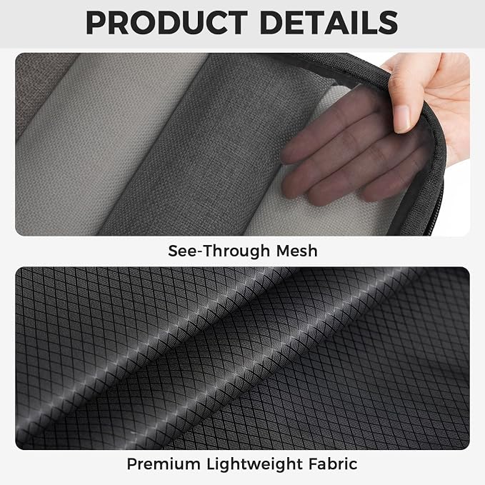 BAGAIL 6 Set Ultralight Compression Packing Cubes Packing Organizer - Image 4