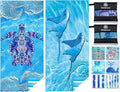 Microfiber Lightweight Beach Towel Sand Free Quick Dry Absorbent Thin Compact by WIDDONEN
