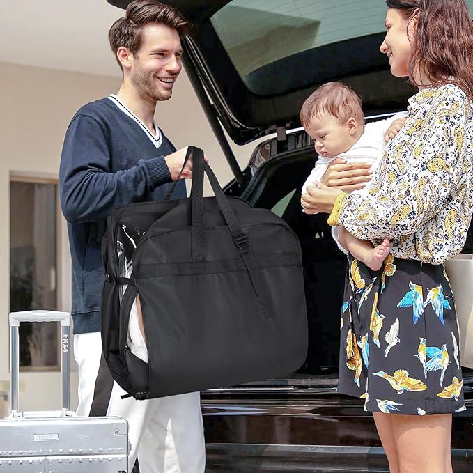 Univivi Garment Bags for Hanging Clothes, Extra Capacity Clothes Bags for Moving - Image 6