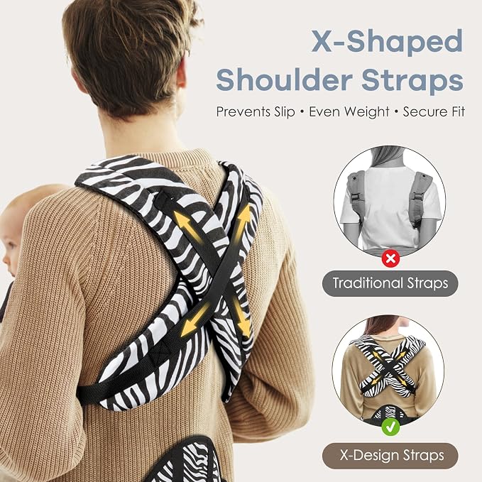 Baby Carrier with Lumbar Support, Cozy Baby Carrier Newborn to Toddler with - Image 4