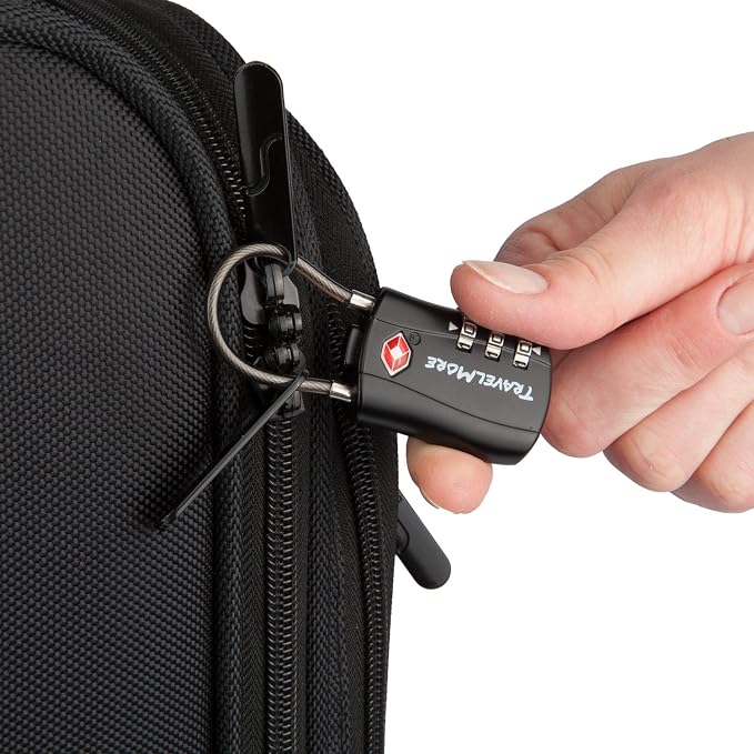 TravelMore 10 Pack TSA Approved Travel Combination Cable Luggage Locks - Image 7