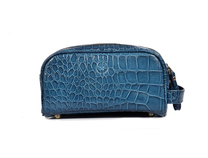 10" Premium Leather Toiletry Travel Pouch - Image 2