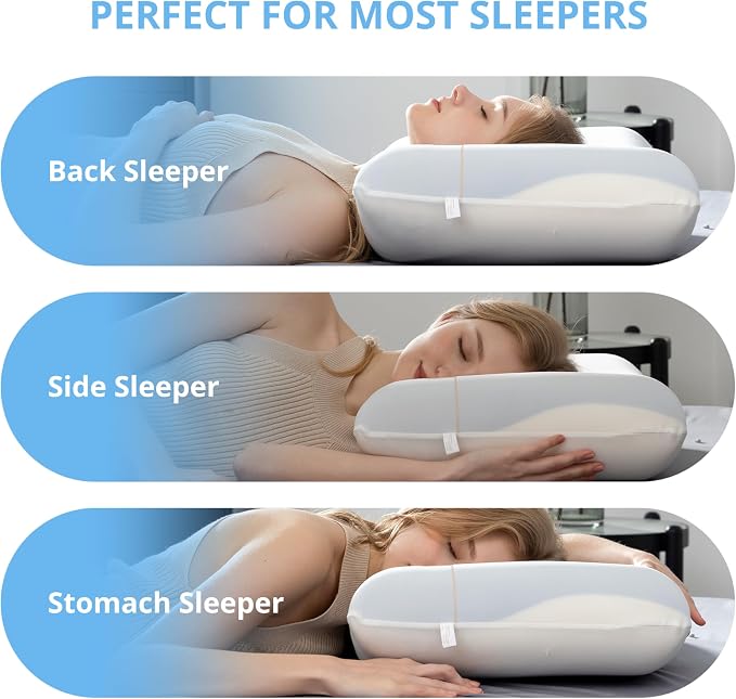 EGOHOME Cooling Memory Foam Pillow - Image 6