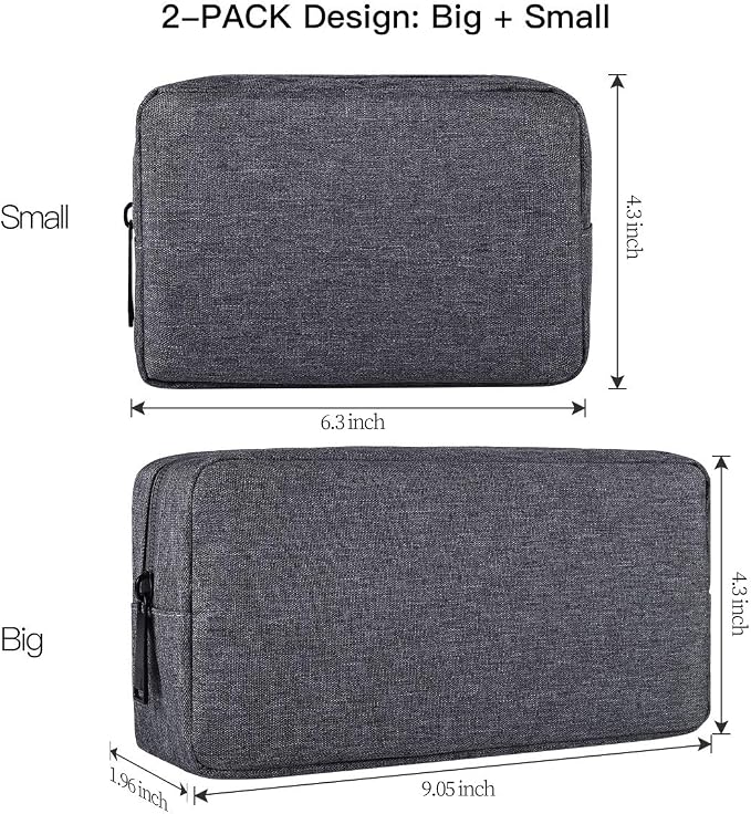 Universal Electronics Accessories Carrying Case, Cosmetic Bag, Cable Organizer - Image 2