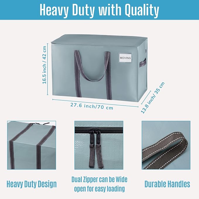 VENO 2 Pack Moving Bags, Heavy Duty, Moving Boxes Alternative, Packing Storage - Image 3