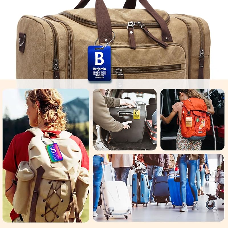 Customized Stainless Steel Luggage Tags: Personalize Your Suitcases, and Bags - Image 4