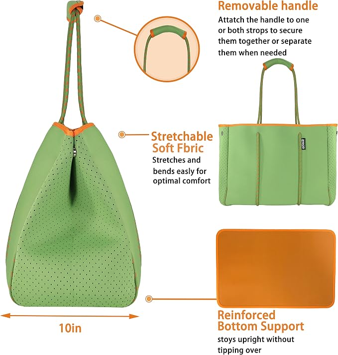 QOGiR Neoprene Multipurpose Beach Bag Tote - Image 5