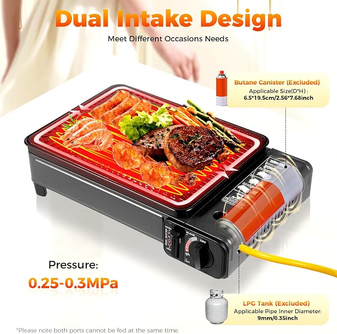 Dual Fuel Camping Stove | Windproof Portable Gas Stove - Image 5