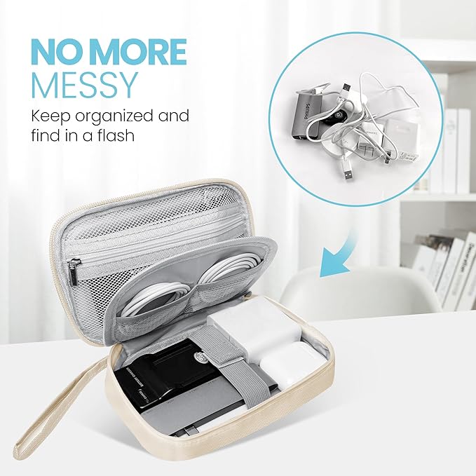 Electronics Travel Organizer, Portable Waterproof Electronic Travel Storage Bag - Image 2