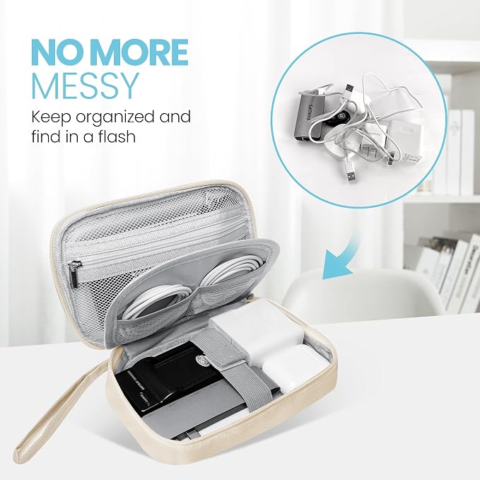 Electronics Travel Organizer, Portable Waterproof Electronic Travel Storage Bag - Image 2