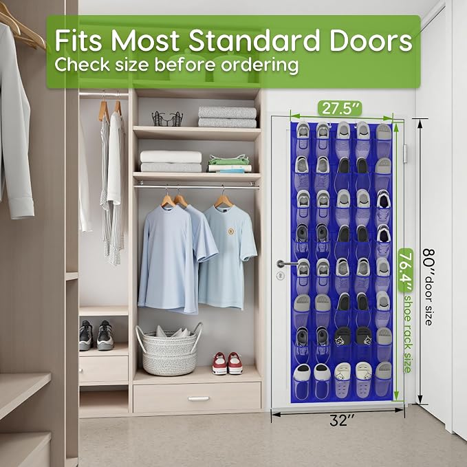 Unjumbly Over the Door Shoe Organizer - Image 4