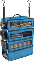 Suitcase Organizer, Travel Luggage Organizer Portable Hanging Travel Shelves by Unknown