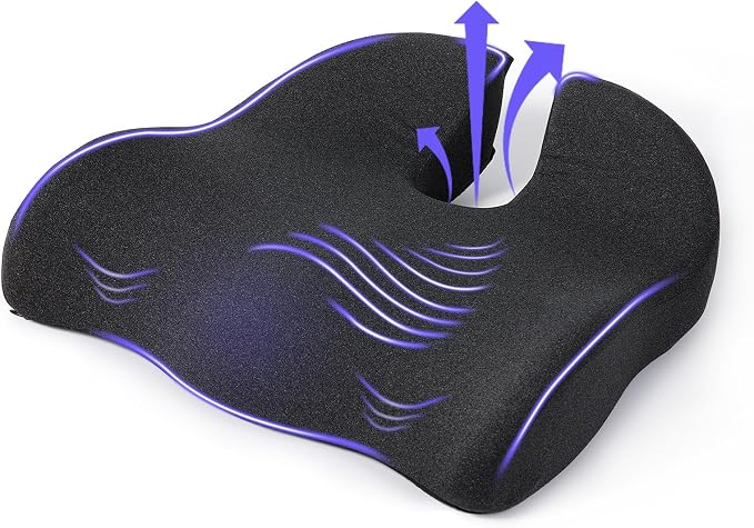 Seat Cushion for Office Chair, Large Thick Seat Cushion for Tailbone Pain Relief by DAPOTUGI