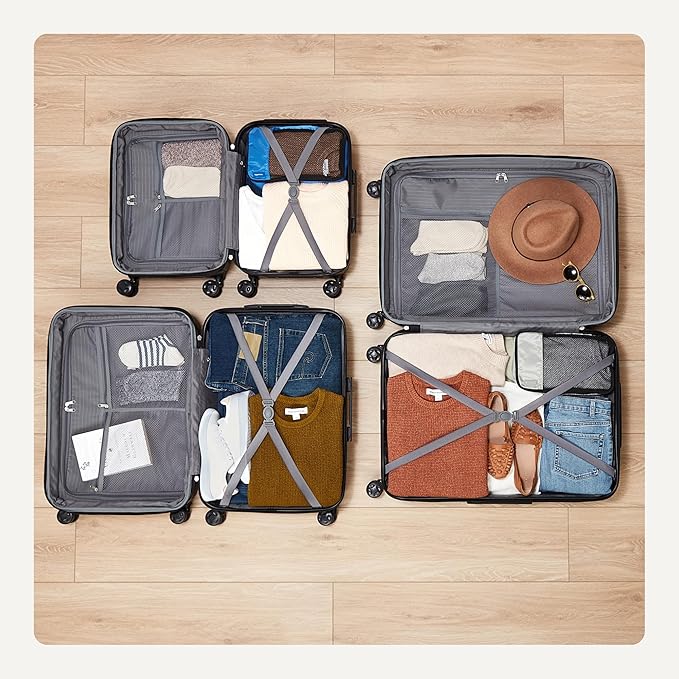 Amazon Basics 3-Piece Set, Hardshell Suitcases - Image 4