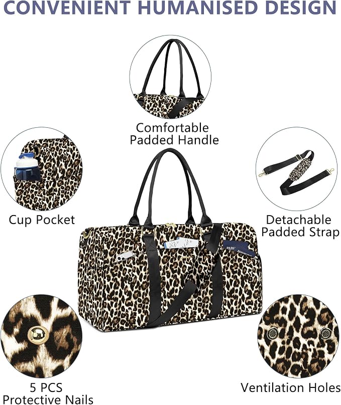 Women Duffle Weekender Travel Bag: Large Duffel Bags - Image 3