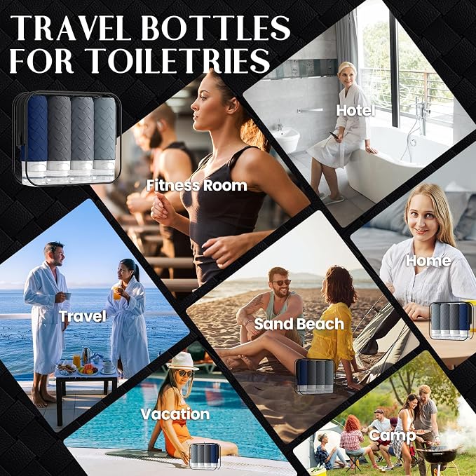Travel Bottles for Toiletries, TSA Approved Silicone Travel Size Containers for - Image 7