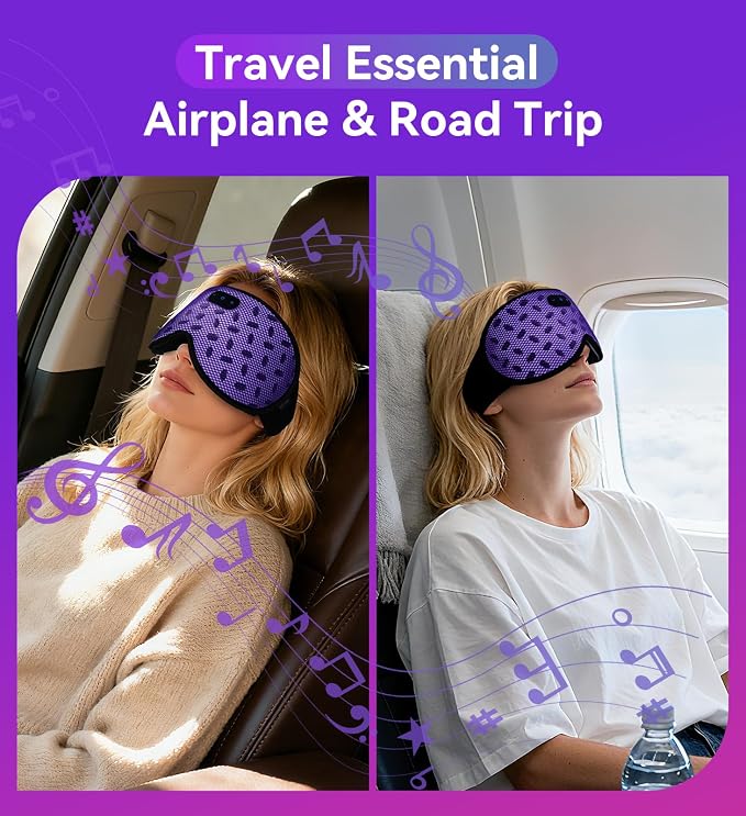 Sleep Eye Mask Bluetooth Headphones - Image 9