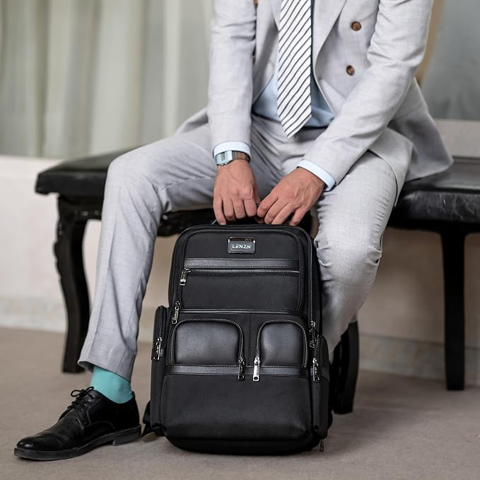Laptop Business Backpack for Men & Women, Work Backpack Fits 15.6 Inch - Image 7