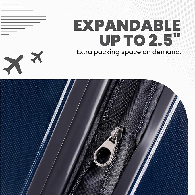 Spyder Rails 29 Inch Expandable Hardside Upright Suitcase - Image 6