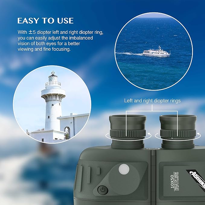 AOMEKIE Marine Binoculars for Adults 10x50 Waterproof Binoculars - Image 7