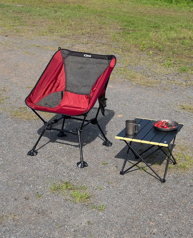 iClimb Ultralight Compact Camping Folding Beach Chair - Image 2