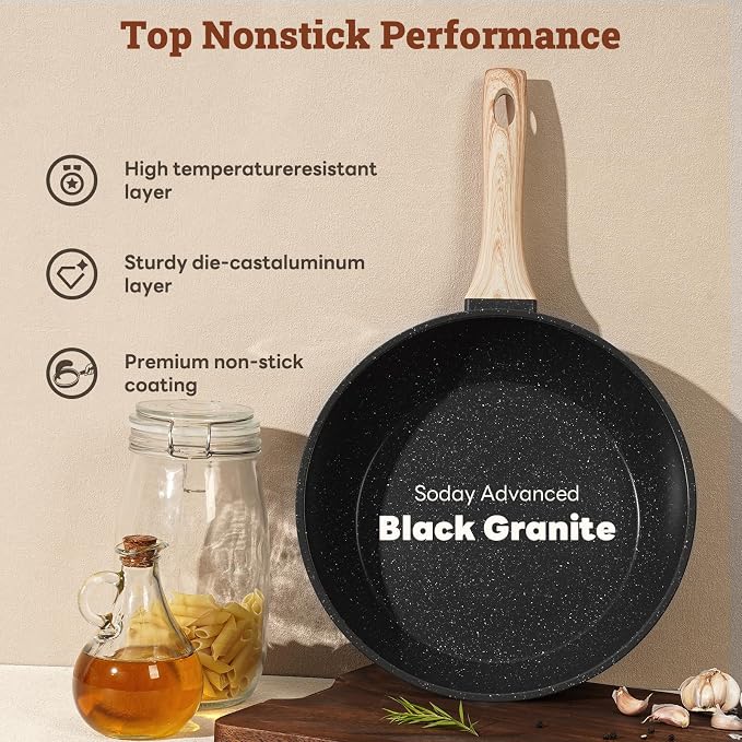 17 Pcs Pots and Pans Set Non Stick Kitchen Cookware Sets Nonstick Induction - Image 6