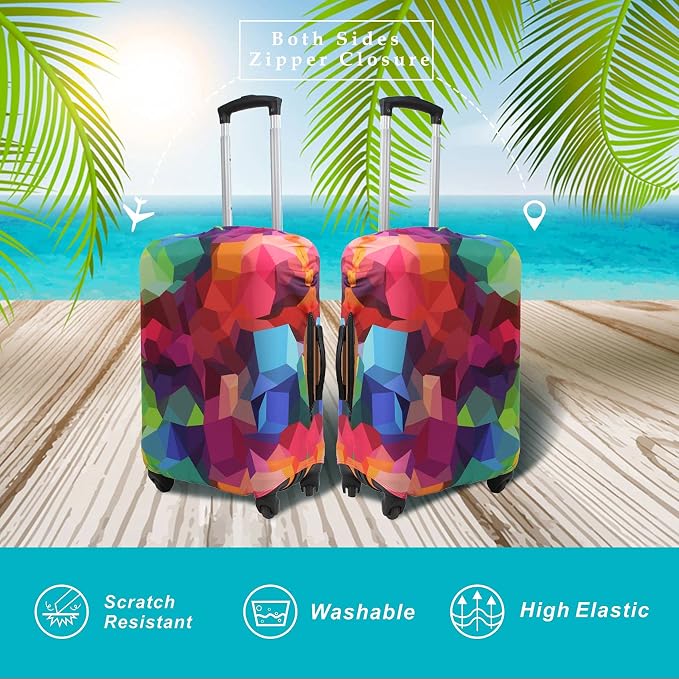 Explore Land Travel Luggage Cover Suitcase Protector Fits 27-30 Inch Case - Image 2