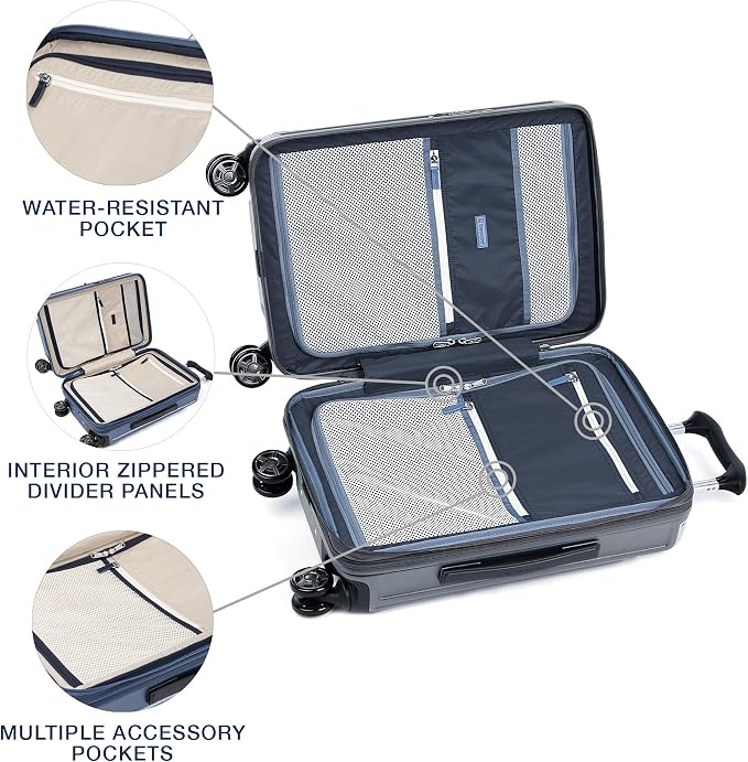 Travelpro Platinum Elite Hardside Expandable Carry on Luggage, 8 Wheel Spinner - Image 5