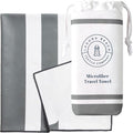 Gray Microfiber Beach Towel by Laguna Beach Textile Co by LagunaBeachTextileCompany