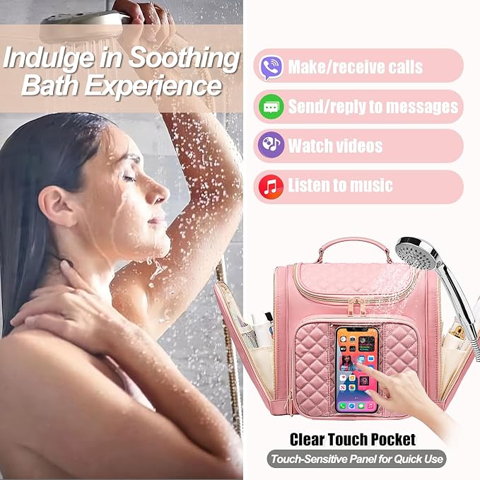 Travel Toiletry Bag for Women, Hanging Toiletry Bag, Bathroom Bag Portable - Image 2