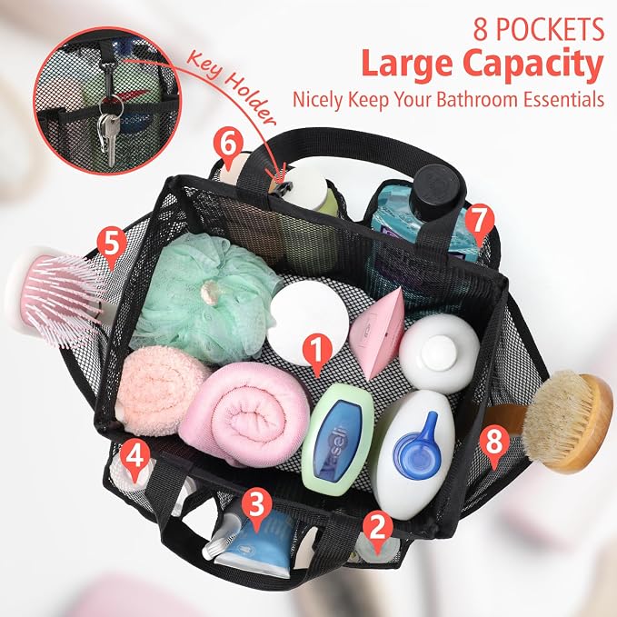 F-color Mesh Shower Caddy Portable - Image 2