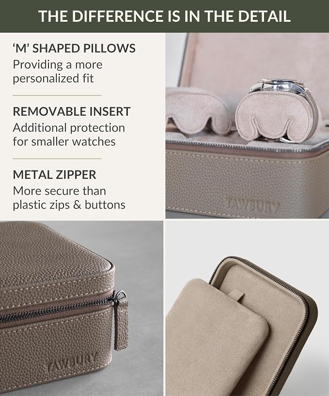 TAWBURY Luxury Leather Watch Box - Image 7