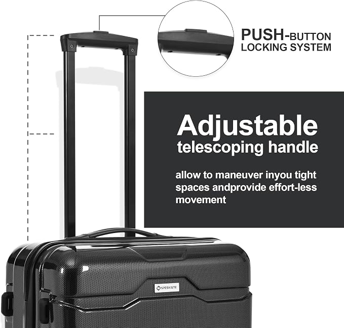 3 Piece Luggage Set, Hardshell Luggage Sets - Image 7