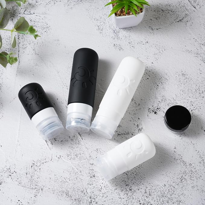 18 Pack travel Bottles for Toiletries, TSA Approved Silicone Travel Containers - Image 4
